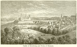 Château de Kronborg et ville d