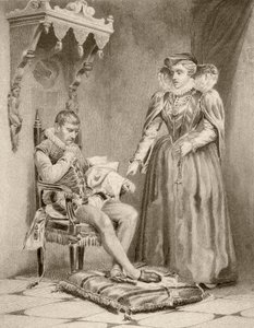 Catherine de Médicis avec son fils Charles IX