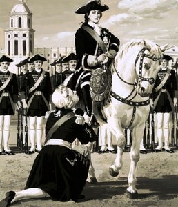 Catherine a mené une révolte militaire qui a renversé son mari, le tsar Pierre