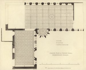 Plan du plafond de Crosby Hall