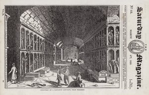 Cimetière, couvent des Capucins, près de Palerme, Sicile, Italie - English School