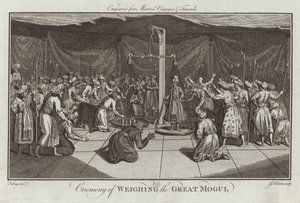 Cérémonie de pesée du Grand Moghol
