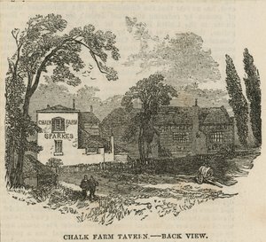 Chalk Farm Tavern, Londres, vue arrière