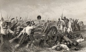 Charge des Highlanders avant Cawnpore sous le Général Havelock, de 