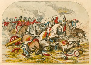Charge de la cavalerie à Waterloo - English School