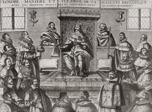 Charles Ier à la Chambre des Lords en 1648, de 