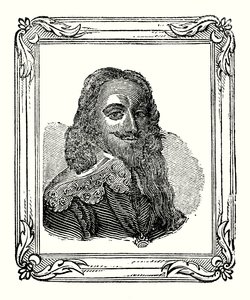 Charles Ier est né en 1600, couronné en 1625, et décapité en 1649 (gravure) - English School