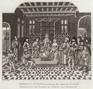 Charles V de France, percevant l
