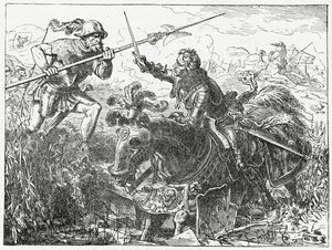 Charles le Téméraire, duc de Bourgogne, à la bataille de Nancy, 5 janvier 1477, 1882 - English School