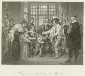 Charles Ier avec ses enfants - English School