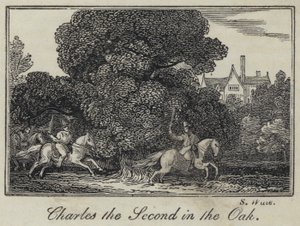 Charles II dans le chêne (gravure)