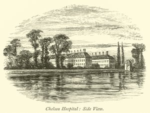 Hôpital de Chelsea, vue latérale