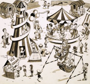 Enfants à la foire
