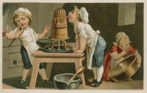Enfants cuisinant