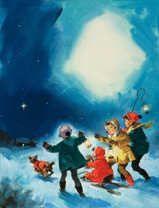 Enfants dans la neige - English School