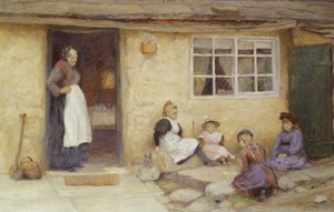 Enfants jouant aux dés près d