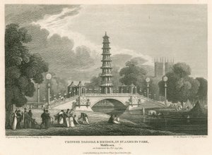 Pagode chinoise et pont, St James