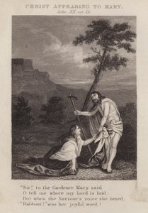 Le Christ apparaissant à Marie, Jean XX, verset 15