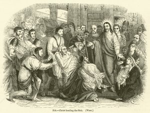 Le Christ guérissant les malades, West - English School