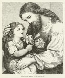 Christ recevant un enfant