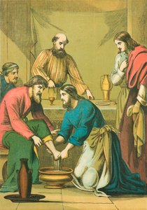 Le Christ lavant les pieds de ses disciples