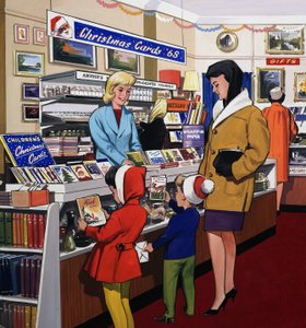 Boutique de cartes de Noël
