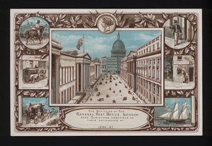Carte de vœux de Noël du General Post Office, Londres