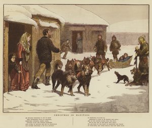 Noël au Manitoba (chromolitho)