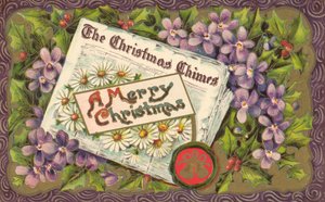 Journal de Noël, carte de vœux de Noël, fin du XIXe ou début du XXe siècle