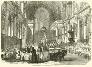 Église à Paris convertie en hôpital, novembre 1870 - English School