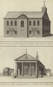 Église St George, Queen Square, près de Holborn et Église St Paul, Covent Garden