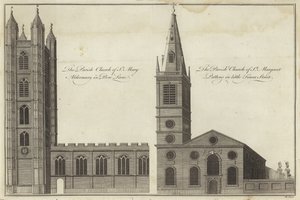 Église St Mary Aldermary dans Bow Lane et église St Margaret Pattens dans Little Tower Street, Londres - English School