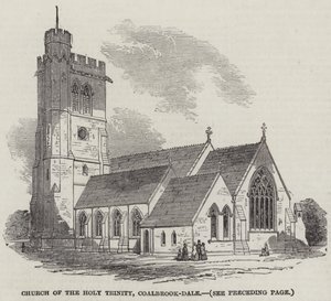 Église de la Sainte-Trinité, Coalbrook-Dale (gravure) - English School