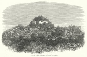 Pagode circulaire à Mengun (gravure)