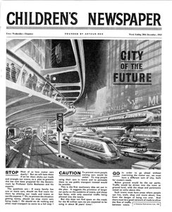 Ville du futur, première page de 
