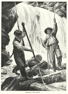Dégager le bloc (gravure) - English School