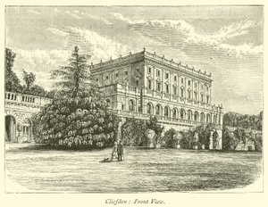 Cliefden, vue de face - English School