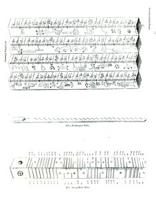 Almanach en bois, Exchequer Tally et Saxon Reive Pole