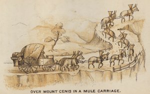 Coches et coaching : Sur le mont Cenis en voiture à mulets - English School