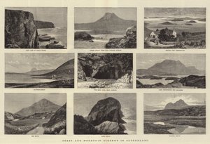 Paysages côtiers et montagneux dans le Sutherland