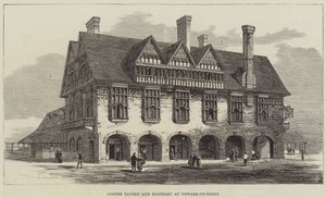 Café-taverne et auberge à Newark-on-Trent (gravure)