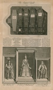 Cercueils dans la voûte royale