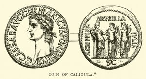 Pièce de monnaie de Caligula