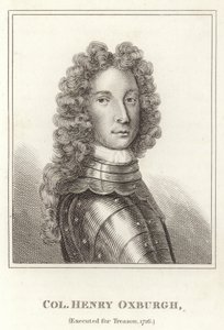 Col Henry Oxburgh, exécuté pour trahison, 1716 - English School