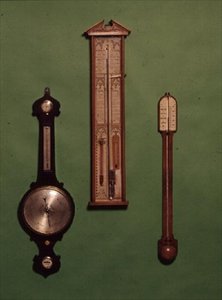 Collection de baromètres victoriens, vers 1880 - English School