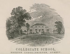 École collégiale, Brixton Lodge, Brixton, Surrey