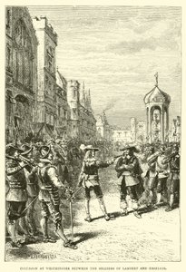 Collision à Westminster entre les soldats de Lambert et Haselrig - English School