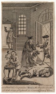 Le colonel Blood et ses compagnons volant les joyaux de la couronne - English School