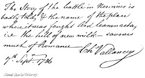 Colonel Charles Vallancey - English School
