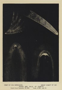 Comète de 1744 (Cheseaux), grande comète de 1811, têtes et queues de comètes, comète de Donati, 29 septembre 1858, comète du 2 juillet 1861